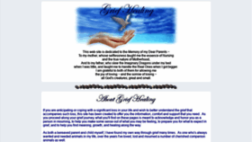 What Griefhealing.com website looked like in 2021 (3 years ago)