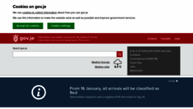 What Gov.je website looked like in 2021 (3 years ago)
