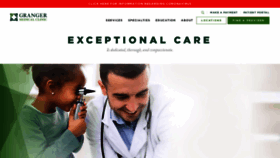 What Grangermedical.com website looked like in 2021 (3 years ago)