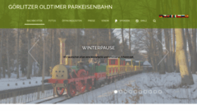 What Goerlitzerparkeisenbahn.de website looked like in 2021 (3 years ago)