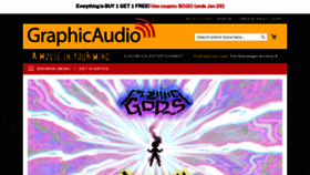 What Graphicaudio.net website looked like in 2021 (3 years ago)