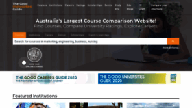 What Gooduniversitiesguide.com.au website looked like in 2021 (3 years ago)