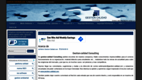What Gestion-calidad.com website looked like in 2021 (3 years ago)