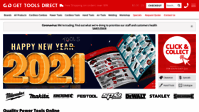 What Gettoolsdirect.com.au website looked like in 2021 (3 years ago)