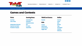 What Games.toast.net website looked like in 2021 (3 years ago)