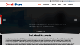 What Gmailstore.com website looked like in 2021 (3 years ago)