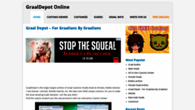 What Graaldepot.com website looked like in 2021 (3 years ago)
