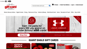 What Giftcard.gianteagle.com website looked like in 2021 (3 years ago)