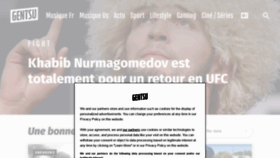 What Gentsu.fr website looked like in 2021 (3 years ago)