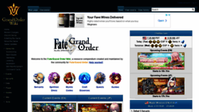 What Grandorder.wiki website looked like in 2021 (3 years ago)