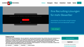What Germanpersonnel.de website looked like in 2021 (3 years ago)