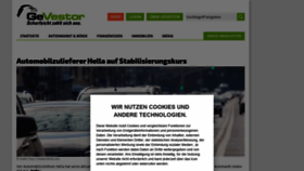 What Gevestor.de website looked like in 2021 (3 years ago)