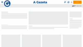 What Gazetaonline.com.br website looked like in 2021 (3 years ago)