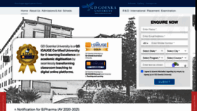 What Gdgoenkauniversity.com website looked like in 2021 (4 years ago)