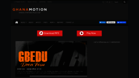 What Ghanamotion.com website looked like in 2021 (3 years ago)