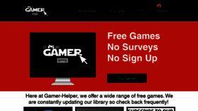 What Gamer-helper.com website looked like in 2021 (3 years ago)