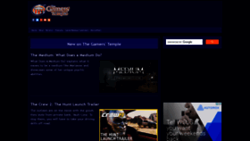 What Gamerstemple.com website looked like in 2021 (3 years ago)
