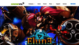 What Gamevil.com website looked like in 2021 (4 years ago)