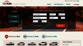 What Getauto.com website looked like in 2021 (3 years ago)