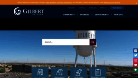 What Gilbertaz.gov website looked like in 2021 (3 years ago)