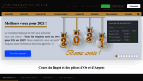 What Gold.fr website looked like in 2021 (3 years ago)