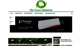 What Greenoptimistic.com website looked like in 2021 (3 years ago)