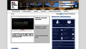 What Gard.gouv.fr website looked like in 2021 (3 years ago)