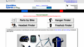 What Giantbikespares.com website looked like in 2021 (3 years ago)
