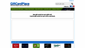 What Giftcardplace.com website looked like in 2021 (3 years ago)