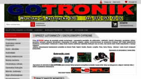 What Gotronik.pl website looked like in 2021 (3 years ago)