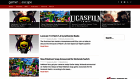 What Gamerescape.com website looked like in 2021 (3 years ago)