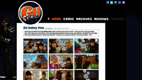 What Gucomics.com website looked like in 2021 (4 years ago)