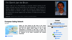 What Gerritjandebruin.nl website looked like in 2021 (5 years ago)