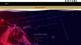 What Guitartwitt.com website looked like in 2021 (3 years ago)