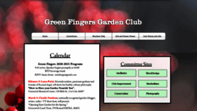 What Greenfingersgardenclub.org website looked like in 2021 (3 years ago)