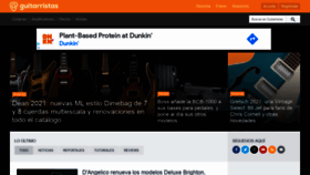 What Guitarristas.info website looked like in 2021 (3 years ago)