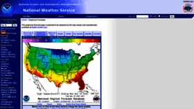 What Graphical.weather.gov website looked like in 2021 (3 years ago)