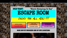 What Gulfcoastescaperoom.com website looked like in 2021 (3 years ago)