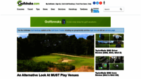 What Golfshake.com website looked like in 2021 (3 years ago)