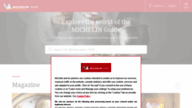 What Guide.michelin.com website looked like in 2021 (3 years ago)