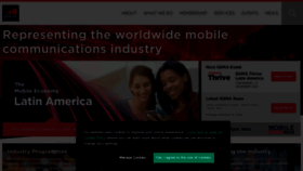 What Gsma.com website looked like in 2021 (3 years ago)