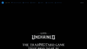 What Godsunchained.com website looked like in 2021 (3 years ago)