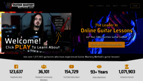 What Guitarmasterymethod.com website looked like in 2021 (3 years ago)
