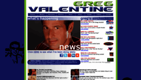 What Gregvalentine.com website looked like in 2021 (3 years ago)