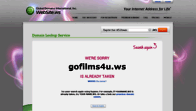 What Gofilms4u.ws website looked like in 2021 (3 years ago)