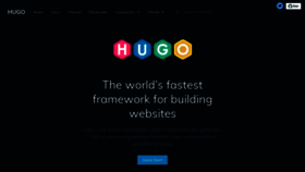 What Gohugo.io website looked like in 2021 (3 years ago)