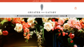 What Greaterthangatsby.com website looked like in 2021 (3 years ago)