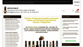 What Glocken-shop.ch website looked like in 2021 (3 years ago)
