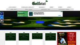 What Golfstat.com website looked like in 2021 (3 years ago)
