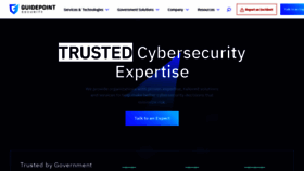 What Guidepointsecurity.com website looked like in 2021 (3 years ago)
